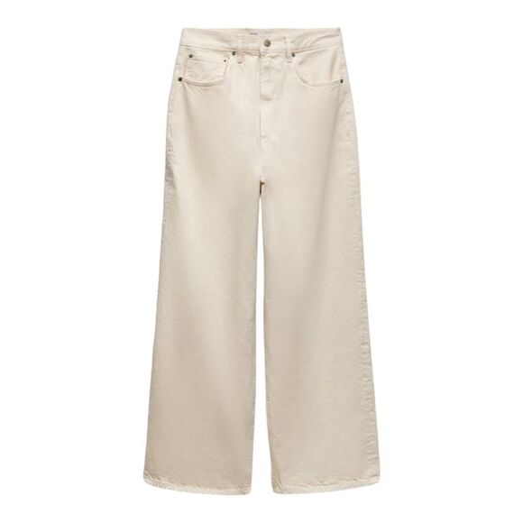 ZARA | Ecru | ZW MID-RISE LOOSE FIT JEANS - Picture 2 of 6